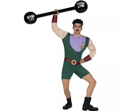 Herren Strongman mit Hantel Kostüm