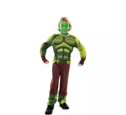 Disfraz de Forzudo Verde para niño
