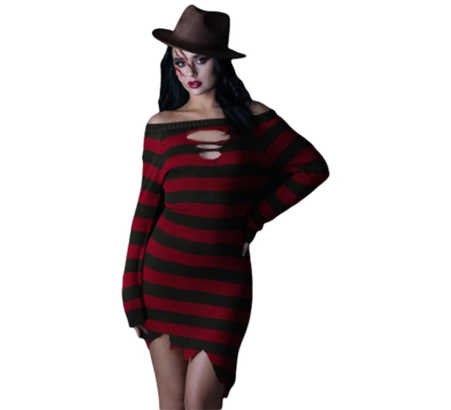 Disfraz de Freddy Krueger Pesadilla en Elm Street para mujer
