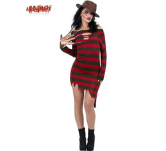 Freddy Krueger Nightmare on Elm Street Kostüm für Damen