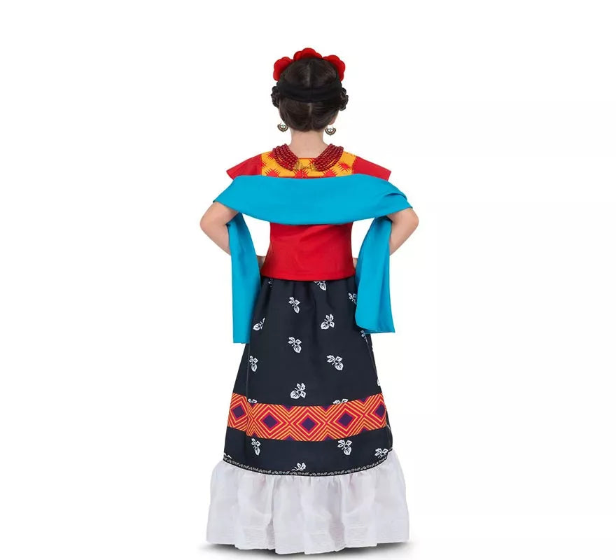 Translation missing: de.Disfraz de Frida Kahlo Clásica con tocado para bebé y niña