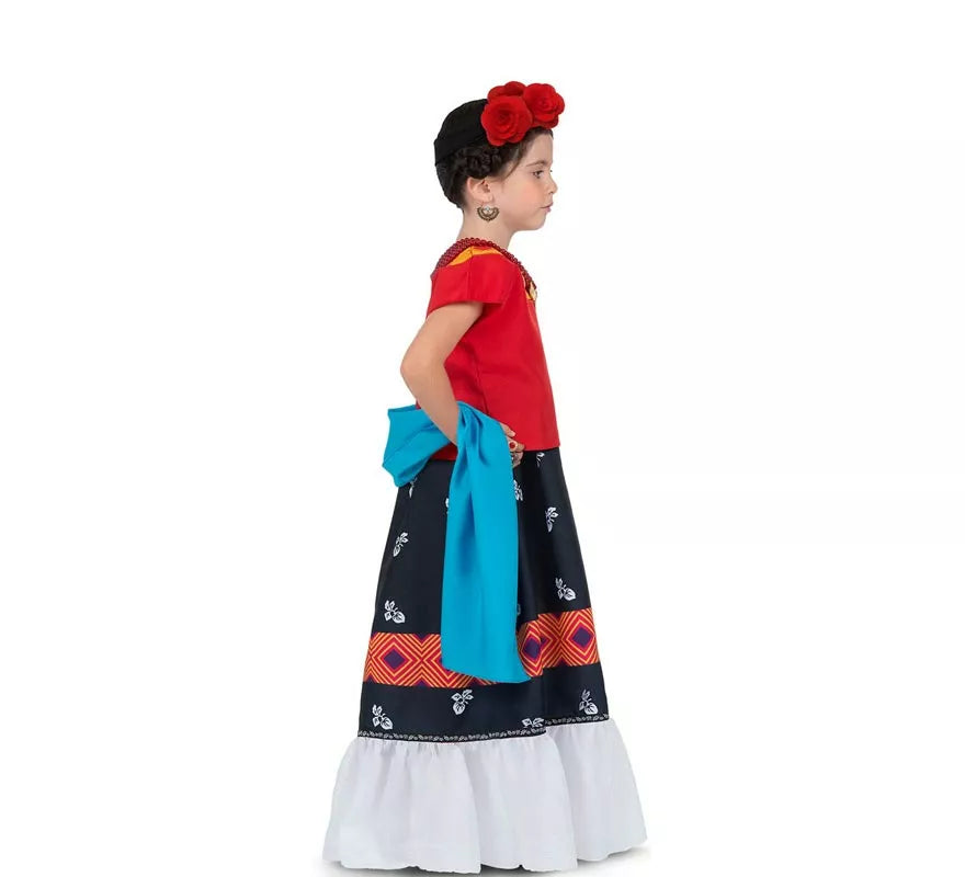 Translation missing: de.Disfraz de Frida Kahlo Clásica con tocado para bebé y niña