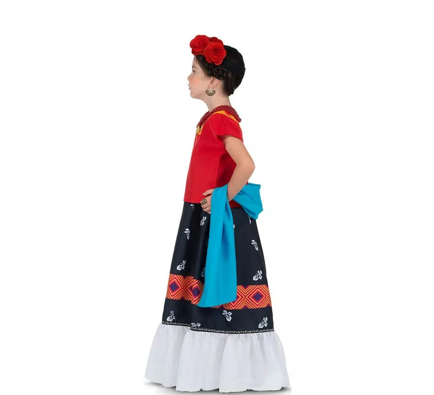 Translation missing: de.Disfraz de Frida Kahlo Clásica con tocado para bebé y niña