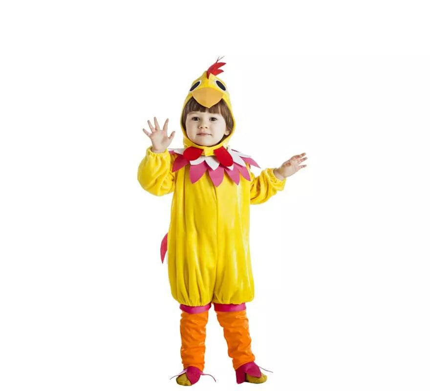 Translation missing: de.Disfraz de Gallina amarilla para bebé y niños