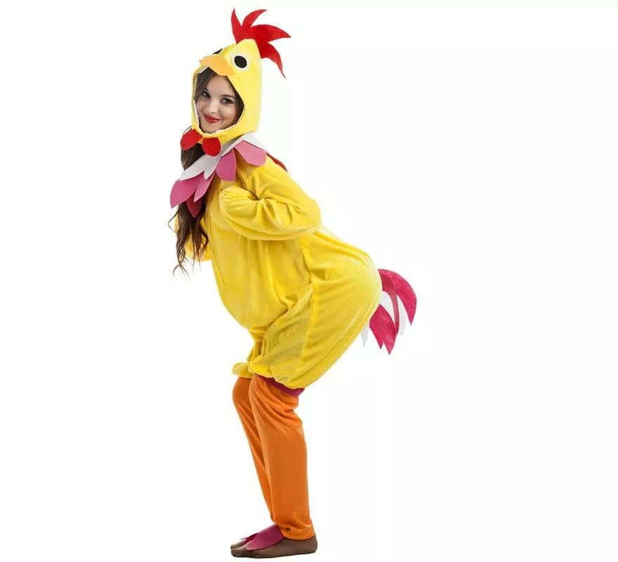 Translation missing: de.Disfraz de Gallina amarillo para mujer