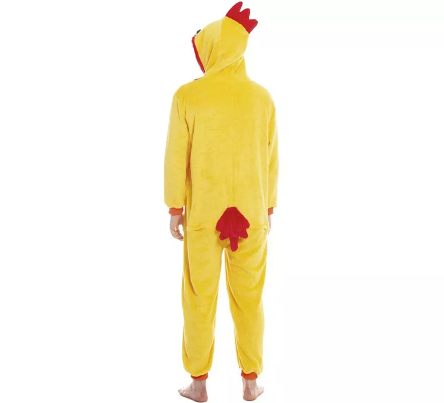 Translation missing: de.Disfraz de Gallo Amarillo y Rojo para adultos