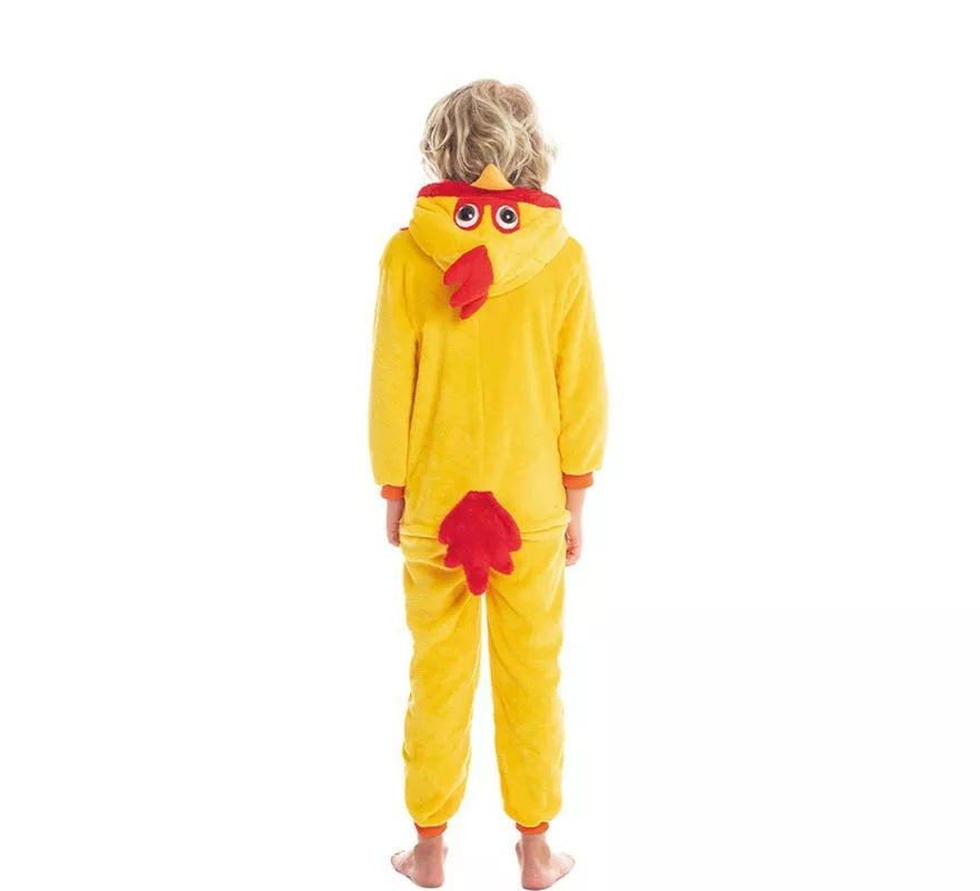 Translation missing: de.Disfraz de Gallo Amarillo y Rojo para niño