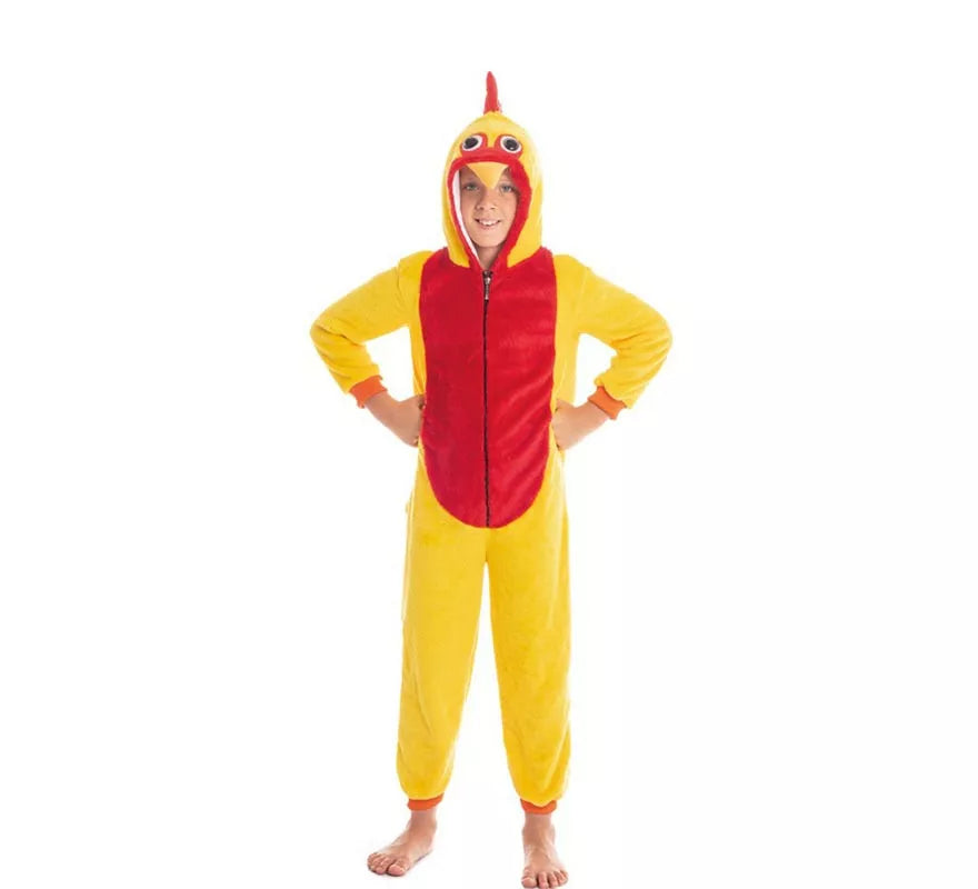 Translation missing: de.Disfraz de Gallo Amarillo y Rojo para niño