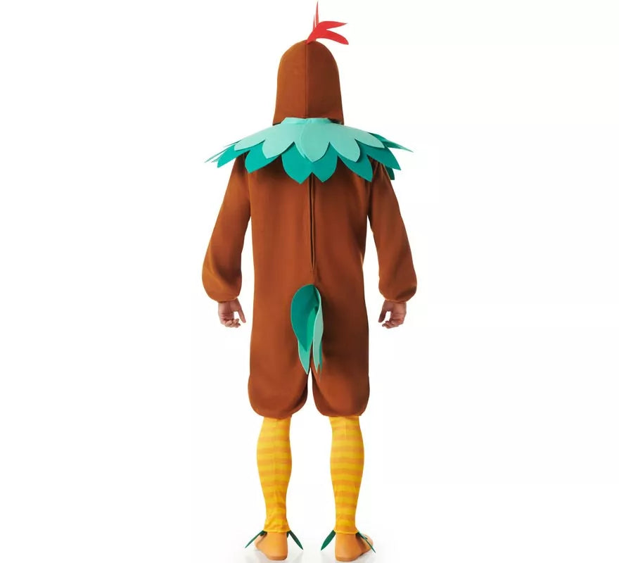 Disfraz de Gallo marrón para hombre