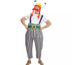 Hahn Hahn Kostüm mit Helm für Herren