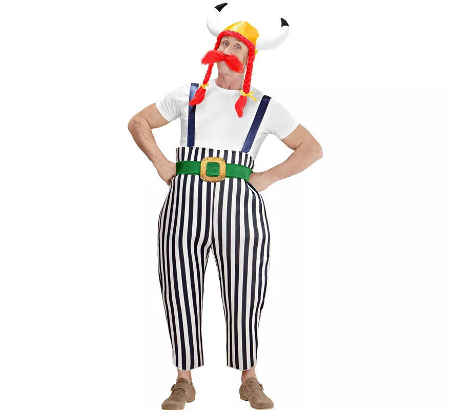 Translation missing: de.Disfraz de Galo Rollizo con Casco para hombre