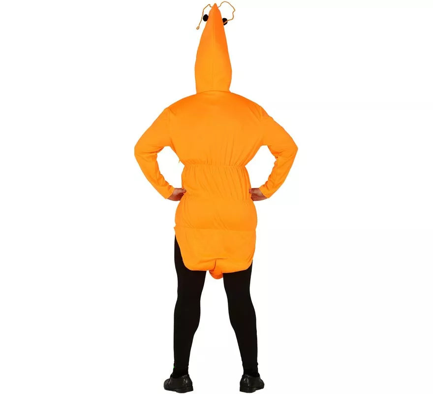 Disfraz de Gamba Naranja para adultos