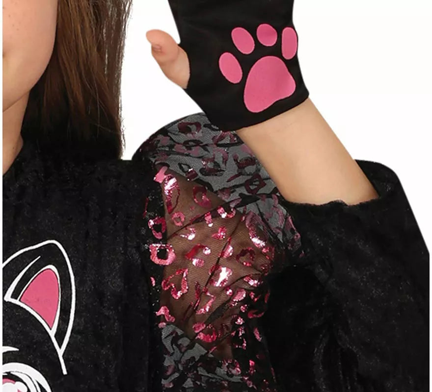 Translation missing: de.Disfraz de Gatita presumida negra para niña