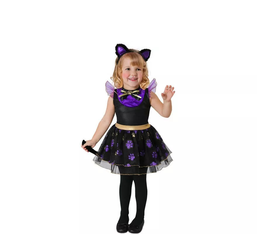 Translation missing: de.Disfraz de Gatita Violeta para niña y bebé