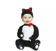Schwarzes Kätzchen Kostüm für Babys