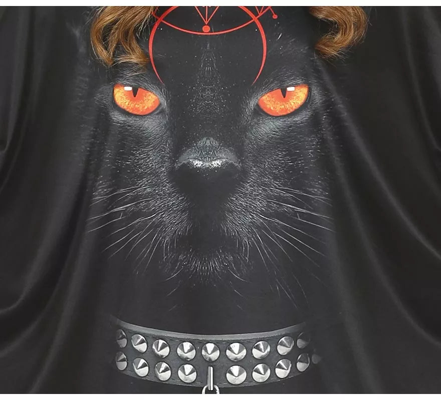 Translation missing: de.Disfraz de Gato en Poncho Negro para mujer