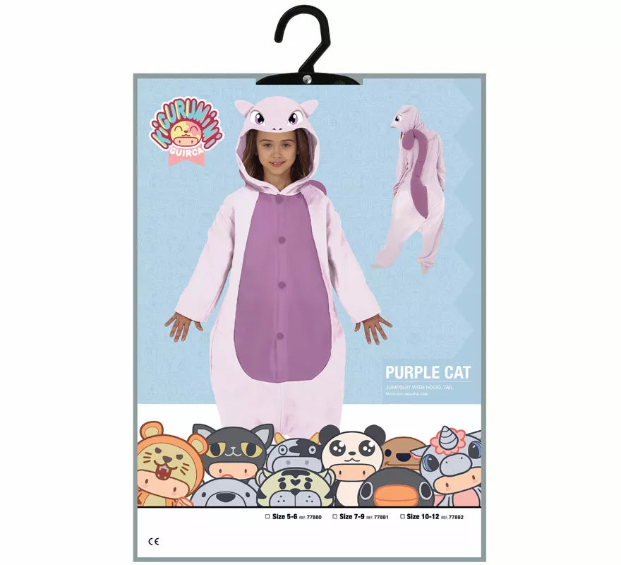 Translation missing: de.Disfraz de Gato Morado para niños