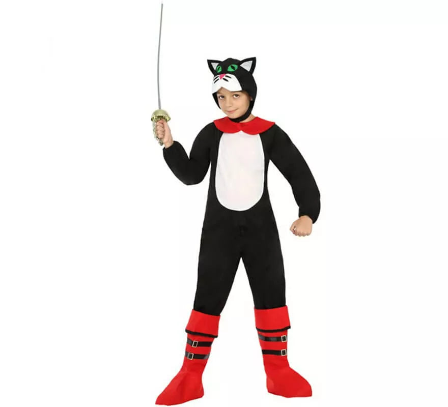 Disfraz de Gato Mosquetero para niño