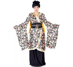 Geisha Kostüm mit Blumen für Frauen