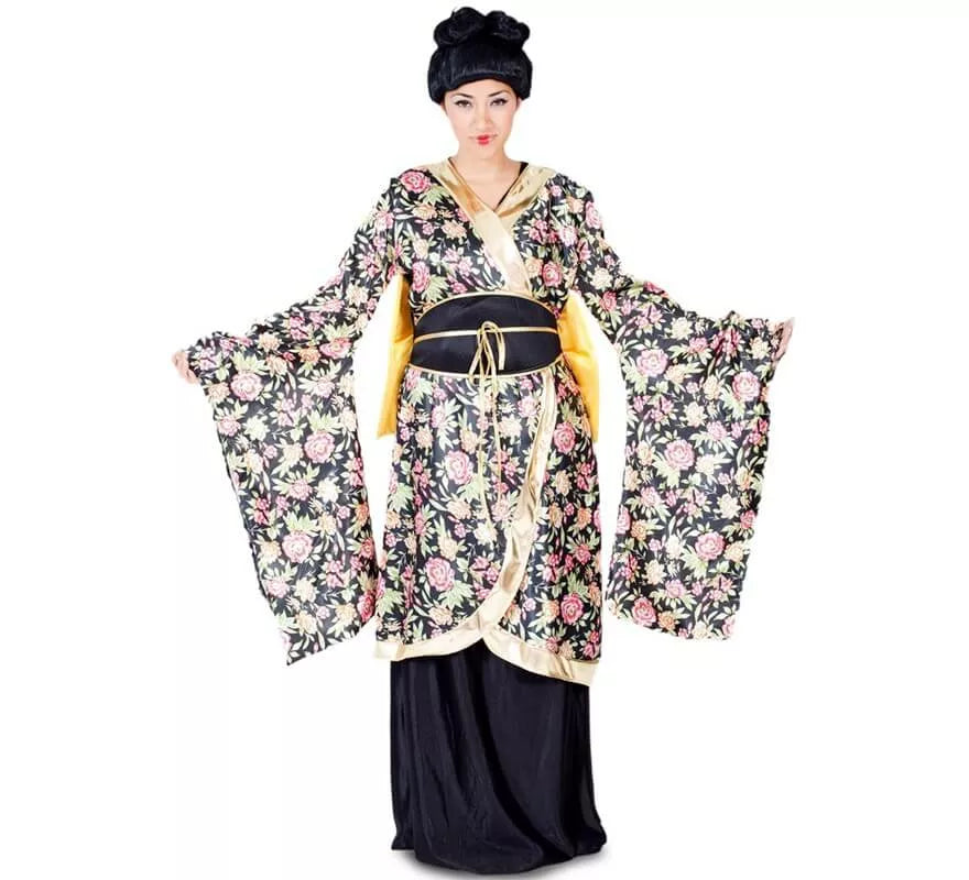 Translation missing: de.Disfraz de Geisha con flores para mujer