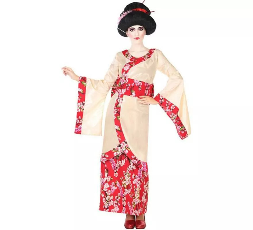 Translation missing: de.Disfraz de Geisha con Flores para mujer