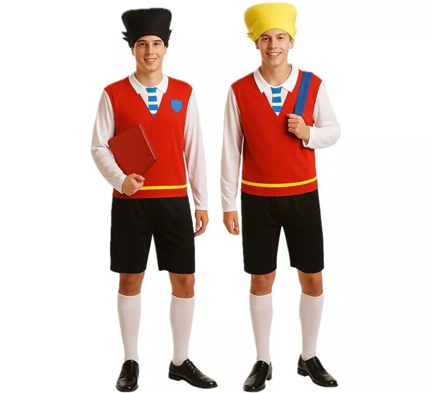Translation missing: de.Disfraz de Gemelo Travieso 2 en 1 Hombre talla Universal M-L