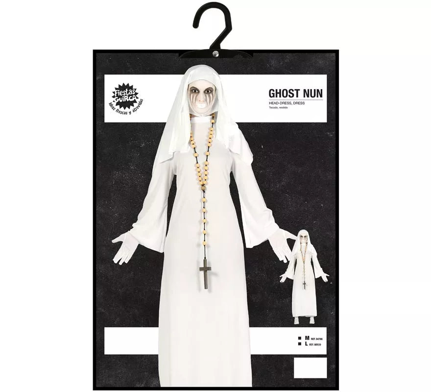Translation missing: de.Disfraz de Ghost Monja blanca para mujer en Halloween