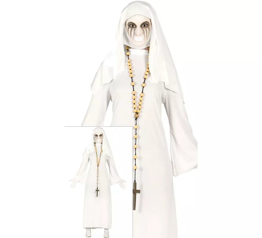 Translation missing: de.Disfraz de Ghost Monja blanca para mujer en Halloween