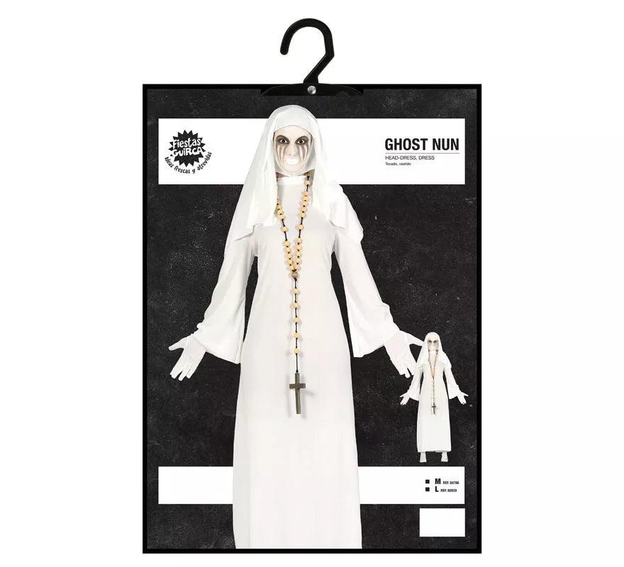 Translation missing: de.Disfraz de Ghost Monja blanca para mujer en Halloween