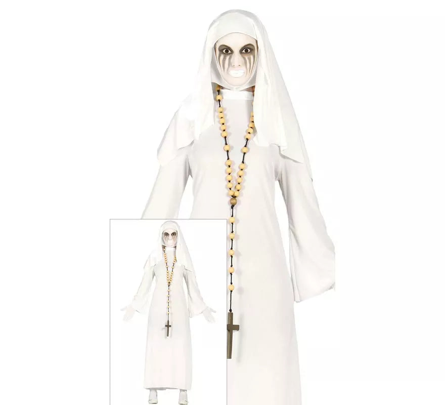 Translation missing: de.Disfraz de Ghost Monja blanca para mujer en Halloween