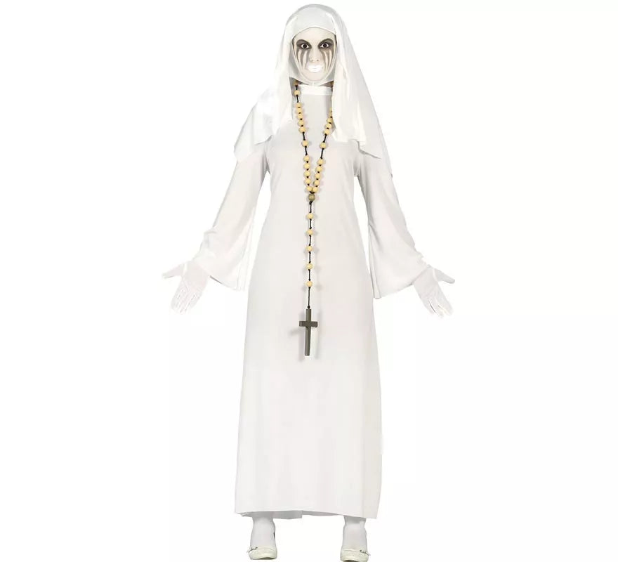 Translation missing: de.Disfraz de Ghost Monja blanca para mujer en Halloween