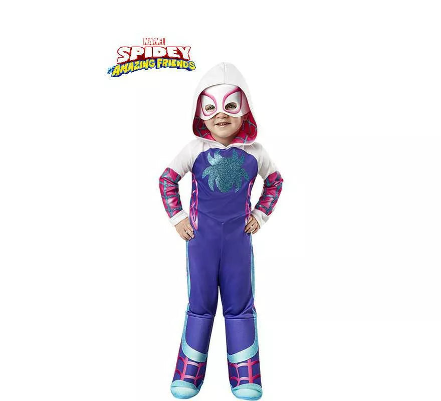 Translation missing: de.Disfraz de Ghost Spider de Spidey y sus increíbles amigos para niña