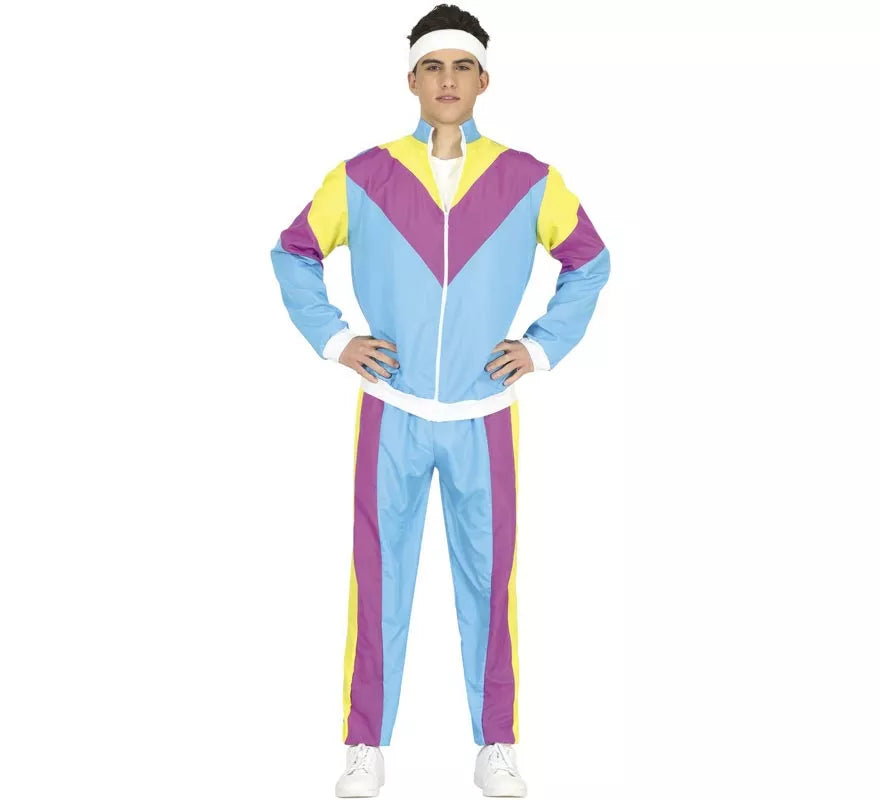 Translation missing: de.Disfraz de Gimnasta Chándal Azul para adolescente