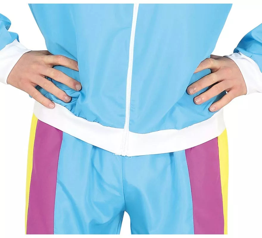 Disfraz de Gimnasta Chándal Azul para adolescente
