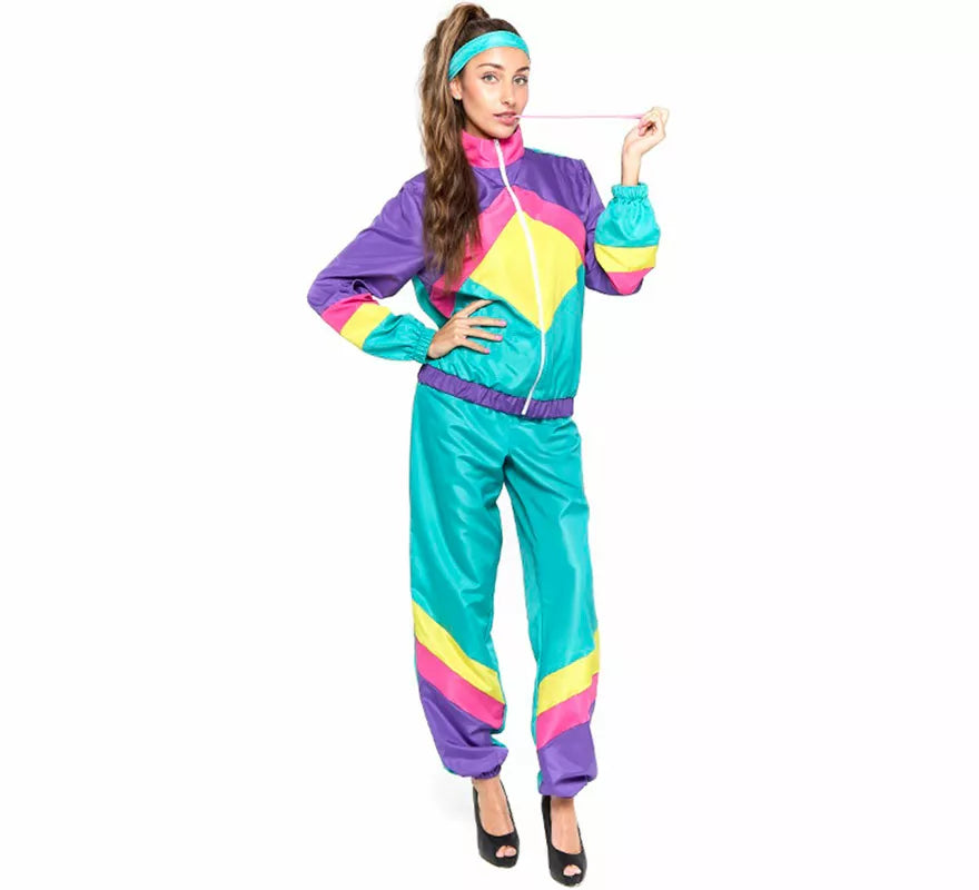 Translation missing: de.Disfraz de Gimnasta Chándal Retro para mujer