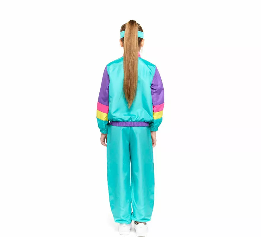 Translation missing: de.Disfraz de Gimnasta Chándal Retro para niño