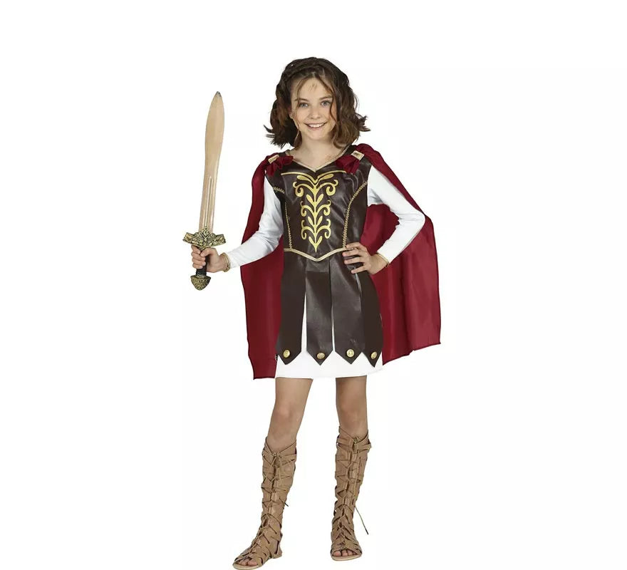 Translation missing: de.Disfraz de Gladiadora con capa para niña