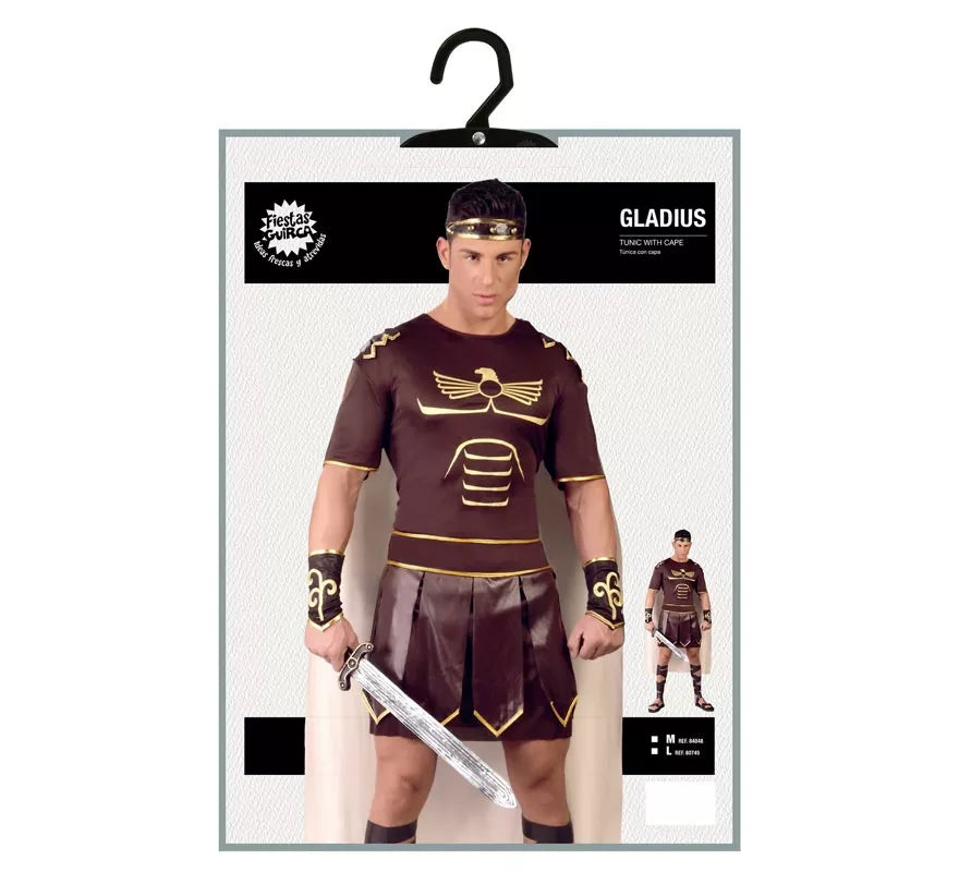 Translation missing: de.Disfraz de Gladius marrón para hombre