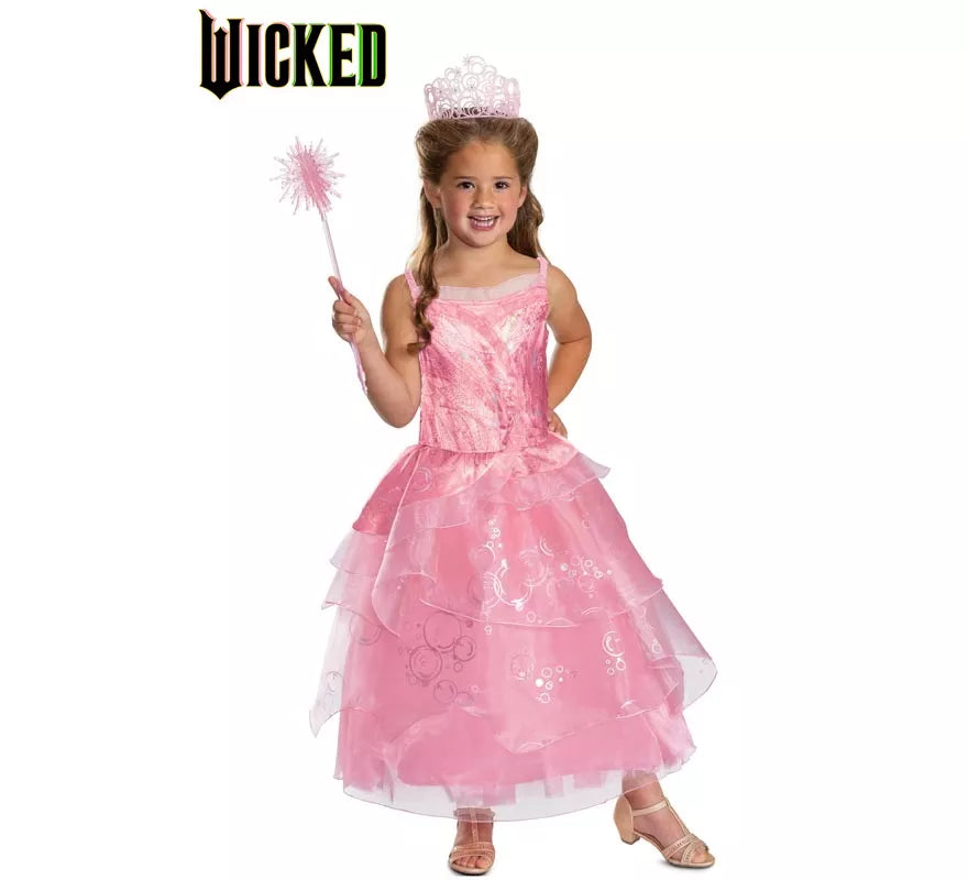 Translation missing: de.Disfraz de Glinda Deluxe de Wicked para niña