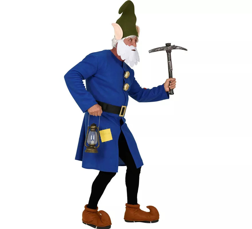 Translation missing: de.Disfraz de Gnomo Azul Trabajador para hombre