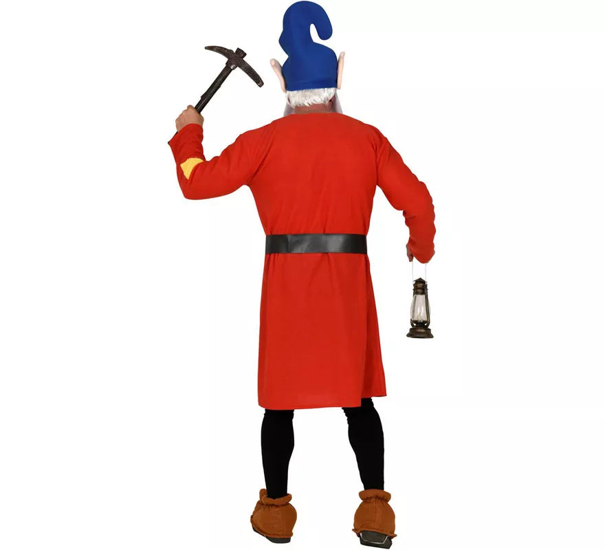 Translation missing: de.Disfraz de Gnomo Rojo Trabajador para hombre