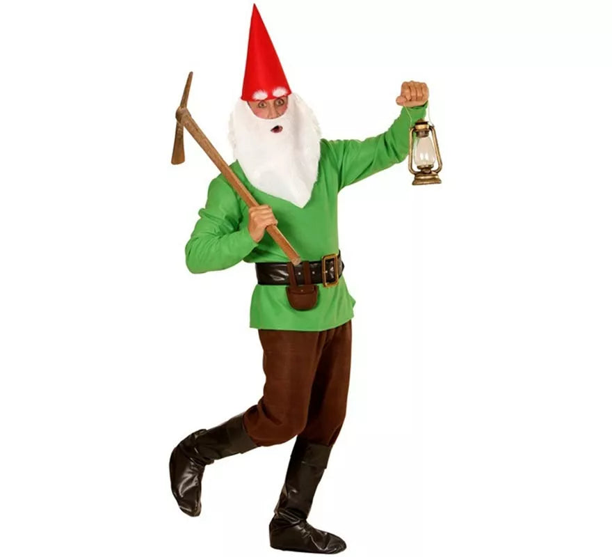 Translation missing: de.Disfraz de Gnomo verde para hombre