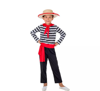 Disfraz de Gondolero con Sombrero para niño