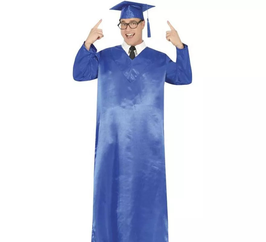 Translation missing: de.Disfraz de Graduado azul adulto