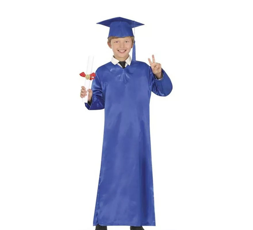 Translation missing: de.Disfraz de Graduado azul para niños