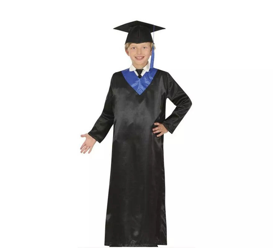 Translation missing: de.Disfraz de Graduado azul y negro para niños y adolescentes