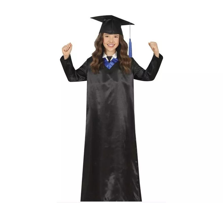 Translation missing: de.Disfraz de Graduado azul y negro para niños y adolescentes