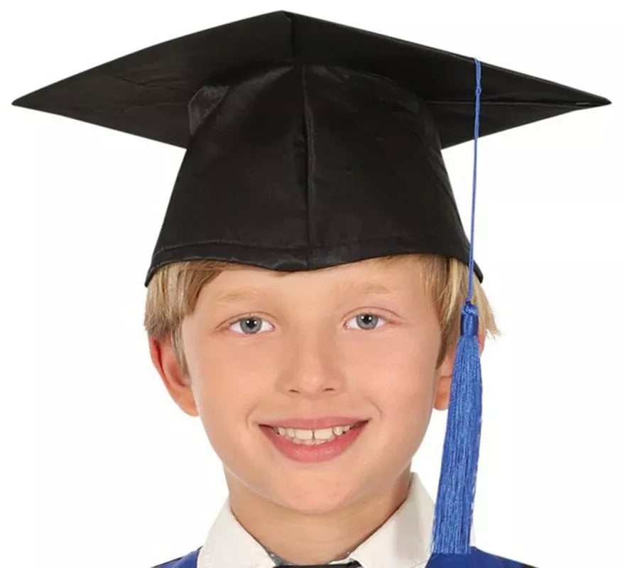 Translation missing: de.Disfraz de Graduado azul y negro para niños y adolescentes