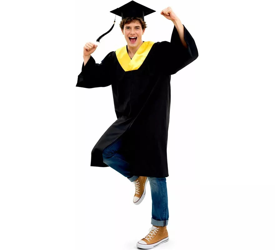 Translation missing: de.Disfraz de Graduado dorado para adultos