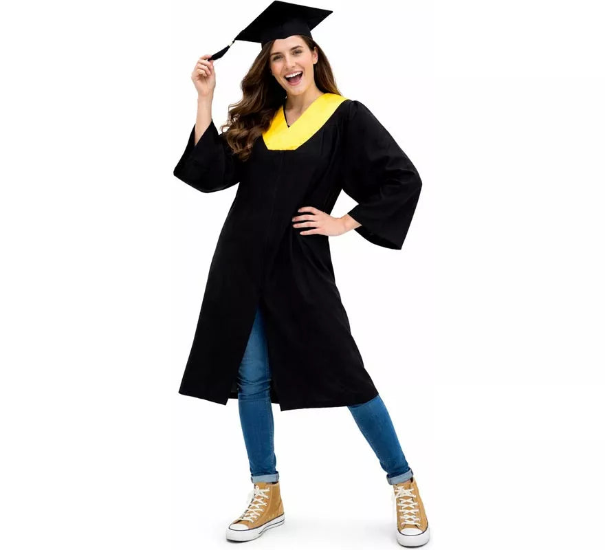 Translation missing: de.Disfraz de Graduado dorado para adultos